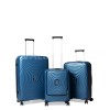 Набор чемоданов Франция (L M S-3шт) полипропилен синий/Snowball 35203, фото 11