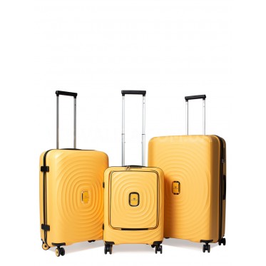 Набір валіз Франція (L M S-3шт) поліпропілен жовтий/Snowball 35203