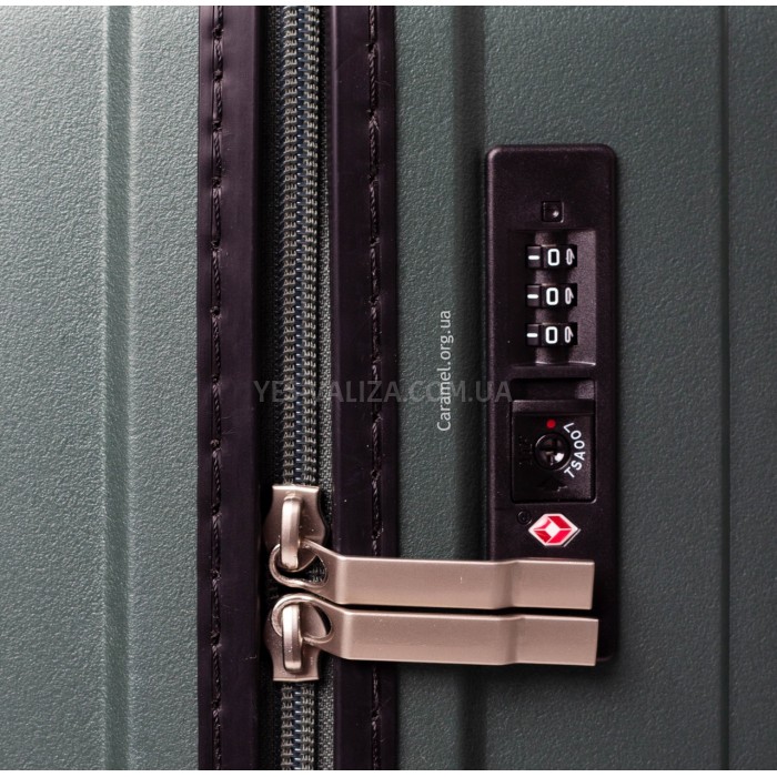 Набор чемоданов Франция (L M S-3шт) полипропилен зелёный/Snowbal 35203, фото 7