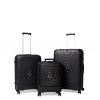 Набір валіз Франція (L M S-3шт) поліпропілен чорний/Snowball 35203, фото 11