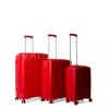 Набор чемоданов Франция (LMS-3шт) полипропилен красный/Snowball 20403, фото 12