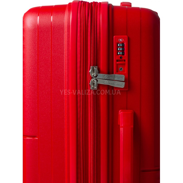 Набір валіз Франція (LMS-3шт) поліпропілен червоний/Snowball 20403, фото 9