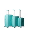 Набор чемоданов Франция (L M S-3шт) полипропилен бирюза/Snowball 20403, фото 11