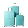 Набір валіз Франція (L M S-3шт) поліпропілен бірюза/Snowball 20403, фото 10