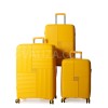 Набір валіз Франція (L M S-3шт) поліпропілен жовтий/Snowball 20403, фото 11