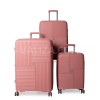 Набір валіз Франція (L M S-3шт) поліпропілен пудра/Snowball 20403, фото 11