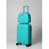 Набор чемоданов Франция (LMS+BC-4шт) полипропилен бирюза/Snowbal 61303, фото 15