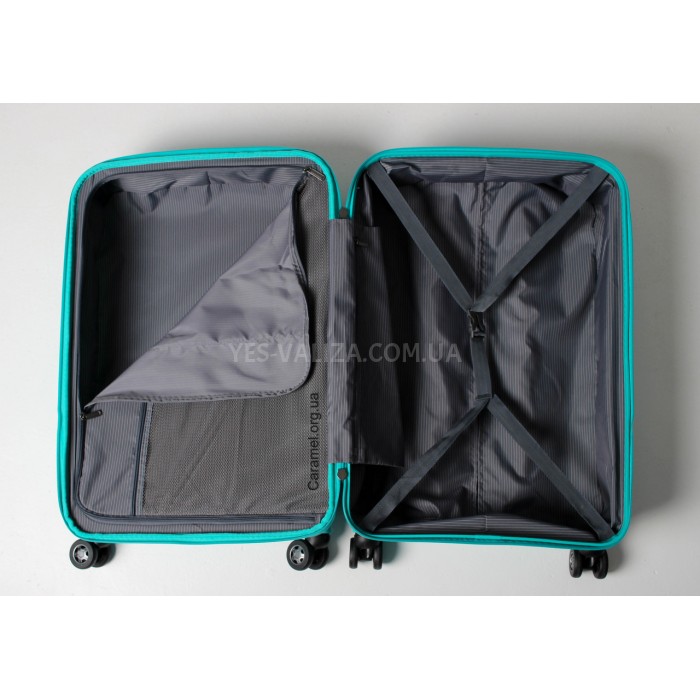 Набор чемоданов Франция (LMS+BC-4шт) полипропилен бирюза/Snowbal 61303, фото 8