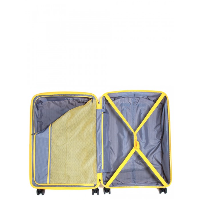 Набор чемоданов Франция (LMS+BC-4шт) полипропилен жёлтый/Snowbal 61303, фото 9