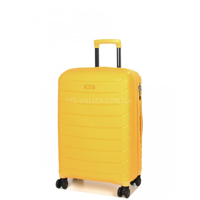 Набор чемоданов Франция (LMS+BC-4шт) полипропилен жёлтый/Snowbal 61303, фото 2