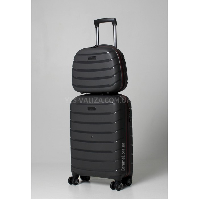 Набір валіз Франція (LMS+BC-4шт) поліпропілен сірий/Snowball 61303, фото 6