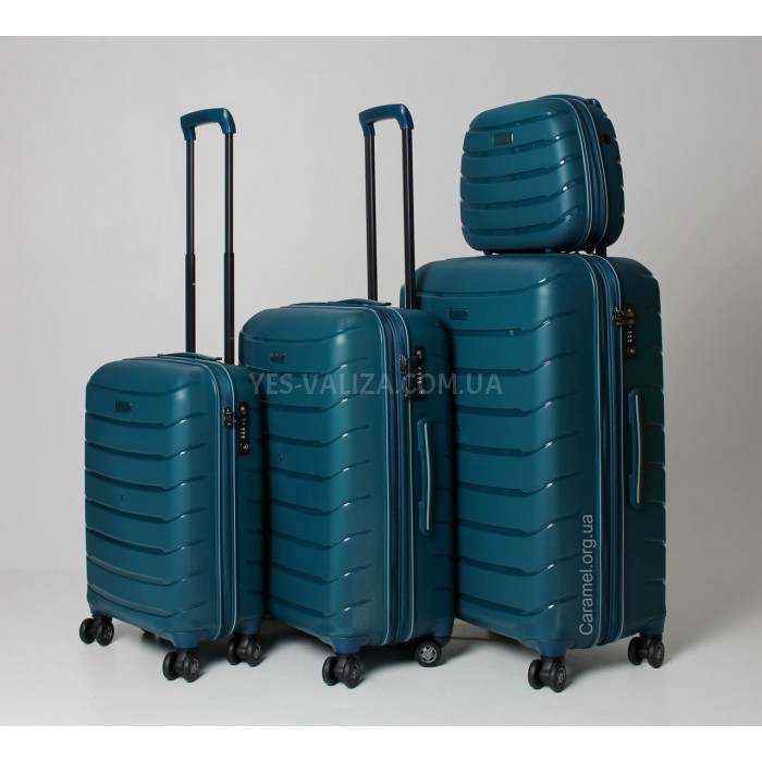 Набор чемоданов Франция (LMS+BC-4шт) полипропилен мароко/Snowbal 61303, фото 3