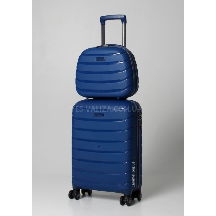 Набор чемоданов Франция (LMS+BC-4шт) полипропилен синий/Snowball 61303, фото 7