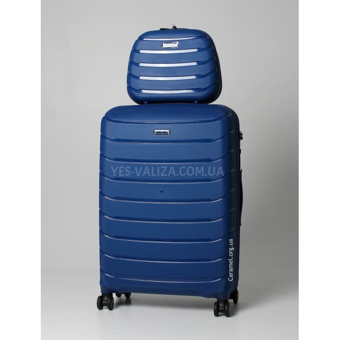 Набор чемоданов Франция (LMS+BC-4шт) полипропилен синий/Snowball 61303, фото 8