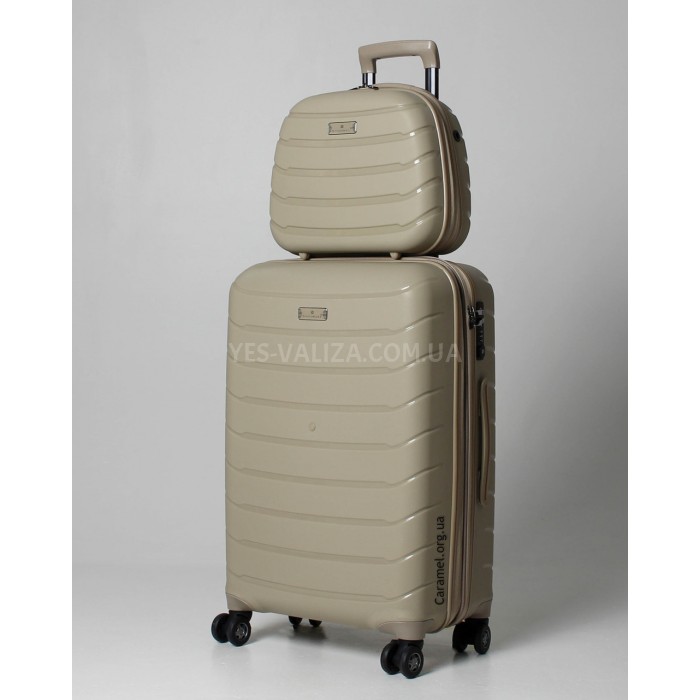 Набір валіз Франція (LMS+BC-4шт) поліпропілен беж./Snowball 61303, фото 6