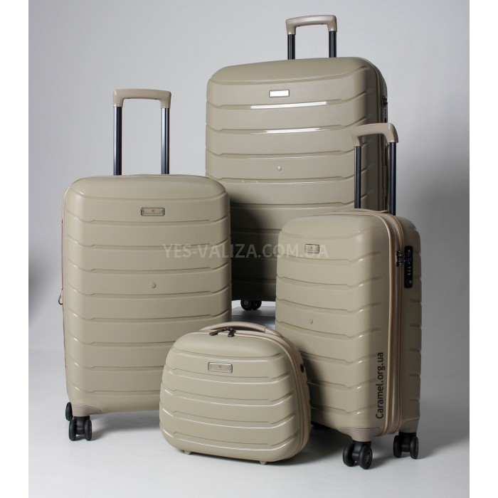 Набор чемоданов Франция (LMS+BC-4шт) полипропилен беж./Snowball 61303, фото 3