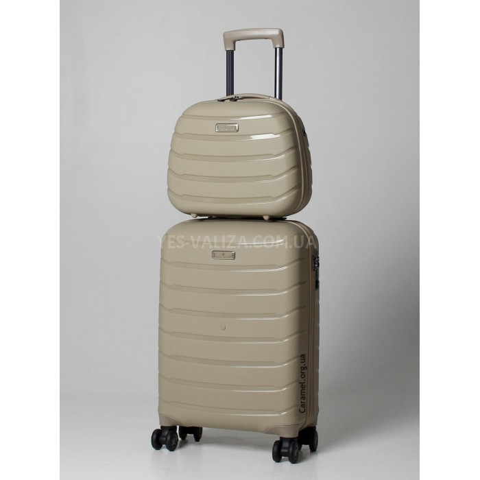 Набір валіз Франція (LMS+BC-4шт) поліпропілен беж./Snowball 61303, фото 7