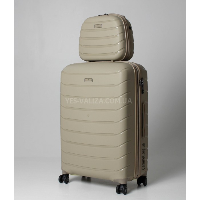 Набір валіз Франція (LMS+BC-4шт) поліпропілен беж./Snowball 61303, фото 8