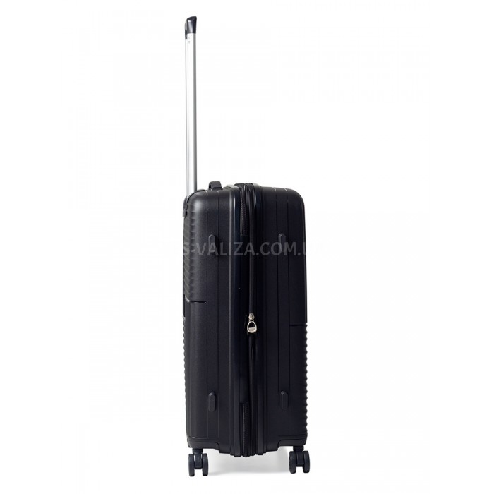 Набор чемоданов Франция (L M S-3шт) полипропилен чёрный/Snowball 20403, фото 7