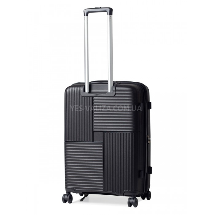 Набор чемоданов Франция (L M S-3шт) полипропилен чёрный/Snowball 20403, фото 4