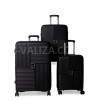 Набір валіз Франція (L M S-3шт) поліпропілен чорний/Snowball 20403, фото 11