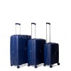 Набор чемоданов Франция (L M S-3шт) полипропилен синий/Snowball 20403, фото 13
