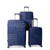 Набір валіз Франція (L M S-3шт) поліпропілен синій/Snowball 20403, фото 11