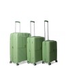 Набор чемоданов Франция (LMS-3шт) полипропилен зелёный/Snowball 20403, фото 13