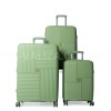Набор чемоданов Франция (LMS-3шт) полипропилен зелёный/Snowball 20403, фото 11