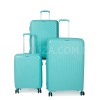 Набор чемоданов Франция (L M S-3шт) полипропилен мята/Snowball 20103, фото 11