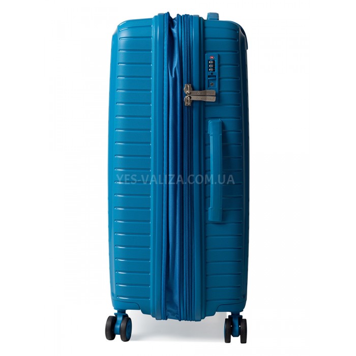 Набор чемоданов Франция (L M S-3шт) полипропилен голубой/Snowbal 20103, фото 4