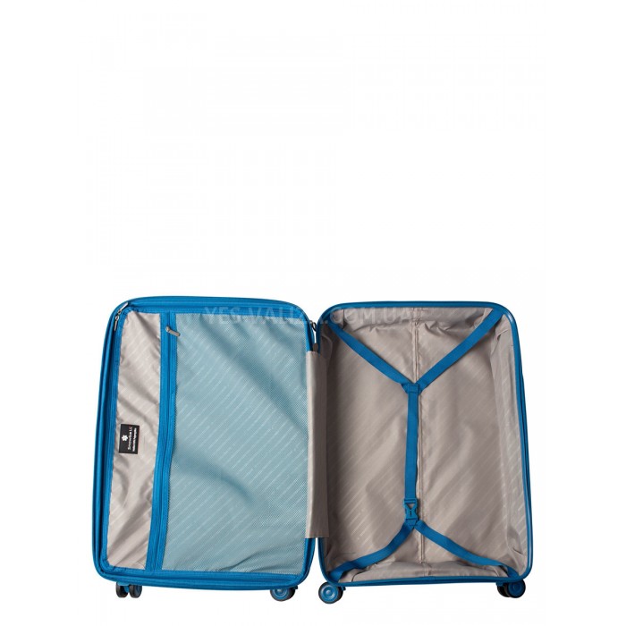 Набір валіз Франція (L M S-3шт) поліпропілен блакитний/Snowball 20103, фото 10