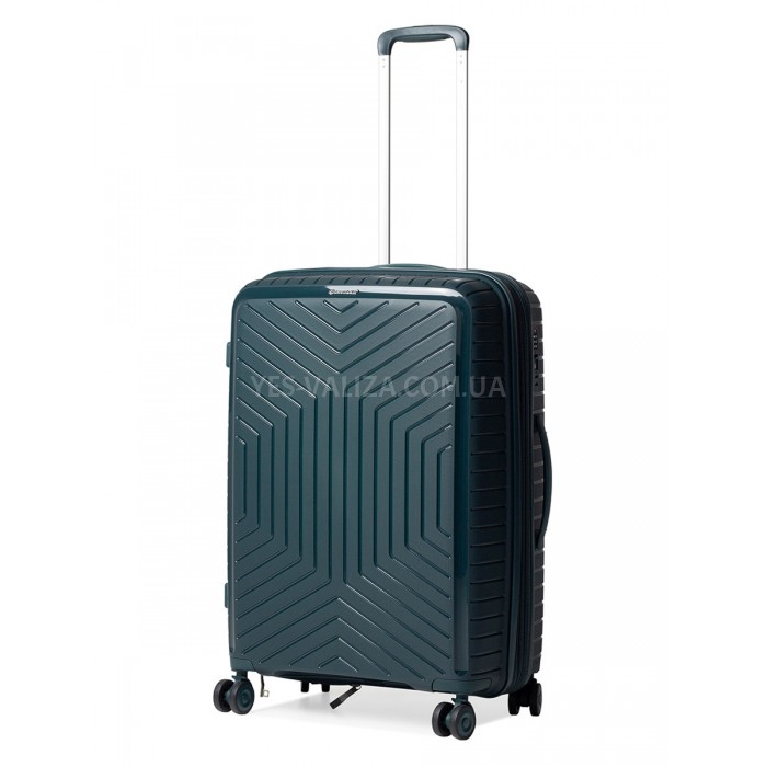 Набор чемоданов Франция (LMS-3шт) полипропилен т.зелёный/Snowbal 20103, фото 2