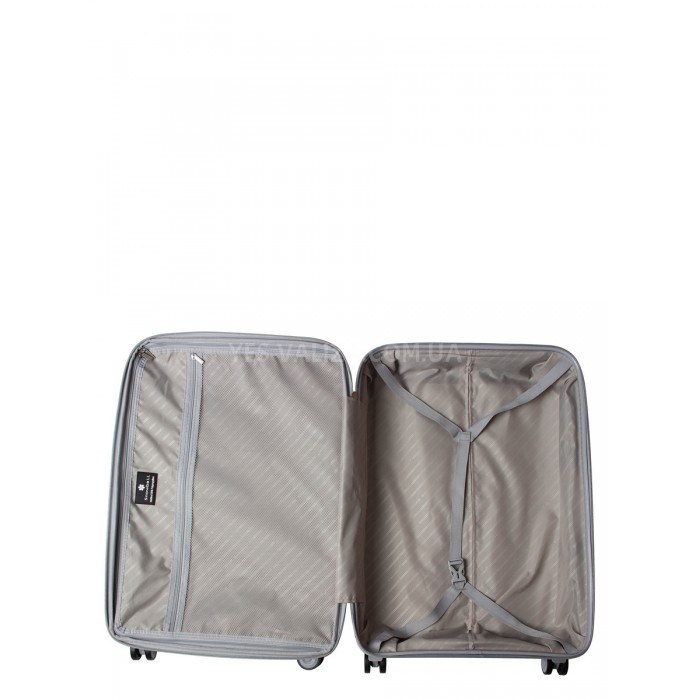 Набір валіз Франція (L M S-3шт) поліпропілен сірий/Snowball 20103, фото 10