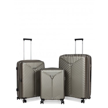 Набор чемоданов Франция (L M S-3шт) полипропилен беж/Snowball 05103