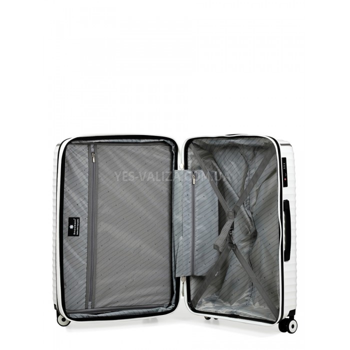 Набір валіз Франція (L M S-3шт) поліпропілен білий/Snowball 05103, фото 10