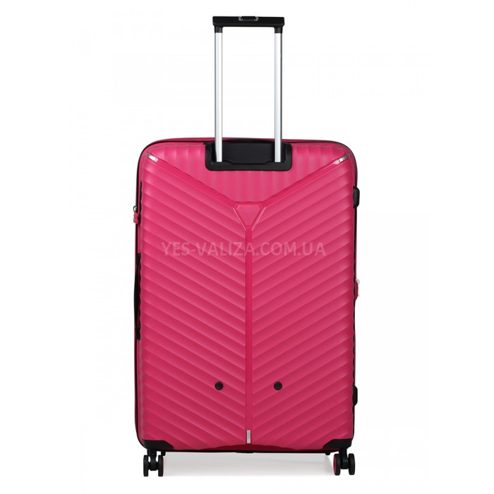 Набір валіз Франція (L M S-3шт) поліпропілен рожевий/Snowball 05103, фото 5