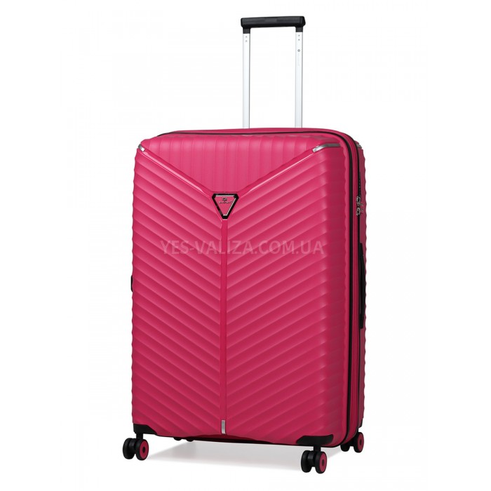 Набір валіз Франція (L M S-3шт) поліпропілен рожевий/Snowball 05103, фото 2