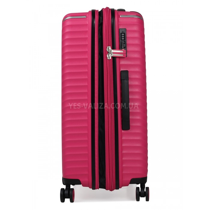 Набор чемоданов Франция (L M S-3шт) полипропилен розовый/Snowbal 05103, фото 8