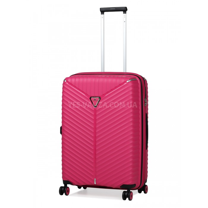 Набір валіз Франція (L M S-3шт) поліпропілен рожевий/Snowball 05103, фото 3