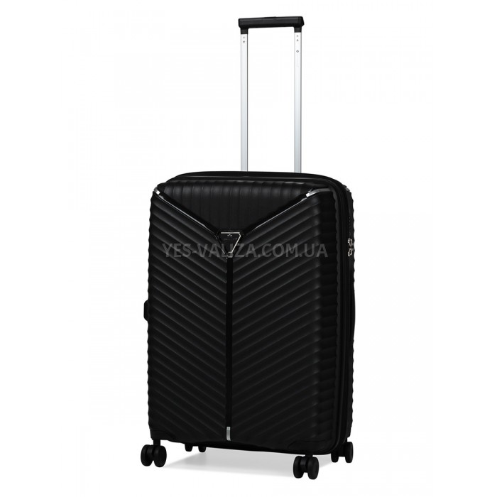 Набір валіз Франція (L M S-3шт) поліпропілен чорний/Snowball 05103, фото 4