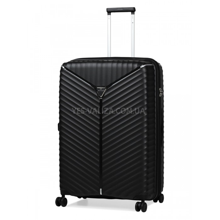 Набор чемоданов Франция (L M S-3шт) полипропилен чёрный/Snowball 05103, фото 2