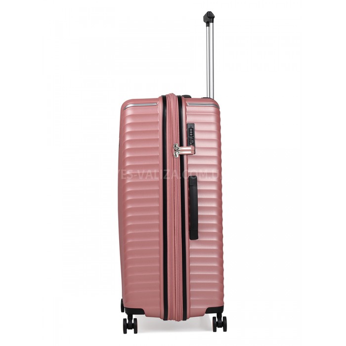 Набор чемоданов Франция (L M S-3шт) полипропилен пудра/Snowball 05103, фото 6