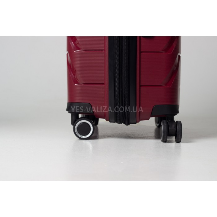 Набор чемоданов Франция (L M S-3шт) полипропилен бордо/Snowball 33603, фото 8