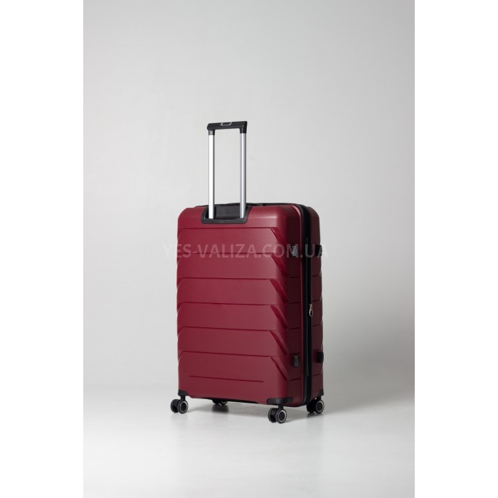 Набор чемоданов Франция (L M S-3шт) полипропилен бордо/Snowball 33603, фото 3