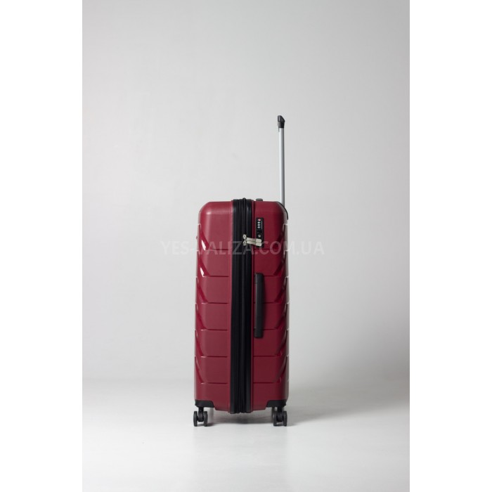 Набор чемоданов Франция (L M S-3шт) полипропилен бордо/Snowball 33603, фото 5