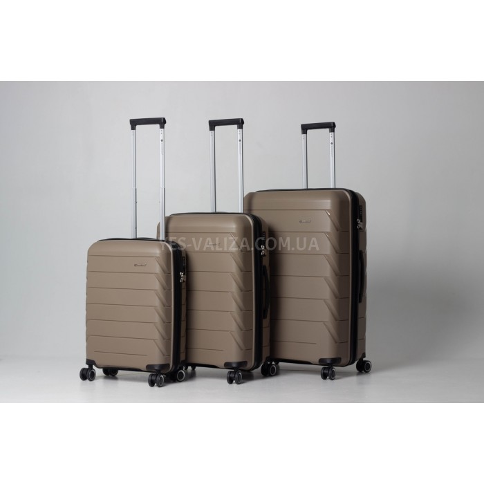 Набор чемоданов Франция (L M S-3шт) полипропилен беж./Snowball 33603, фото 3