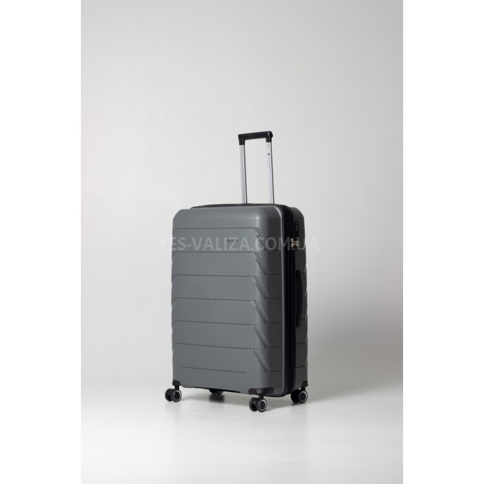 Набор чемоданов Франция (L M S-3шт) полипропилен серый/Snowball 33603, фото 6