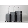 Набор чемоданов Франция (L M S-3шт) полипропилен серый/Snowball 33603, фото 13