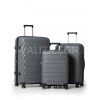 Набор чемоданов Франция (L M S-3шт) полипропилен серый/Snowball 33603, фото 11